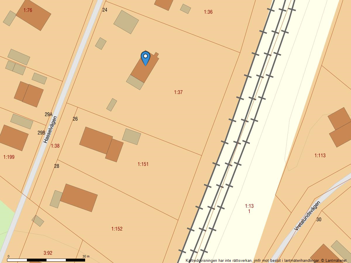 Bostadsbild från Hasselvägen 24, Såld i Storvreta, Uppsala