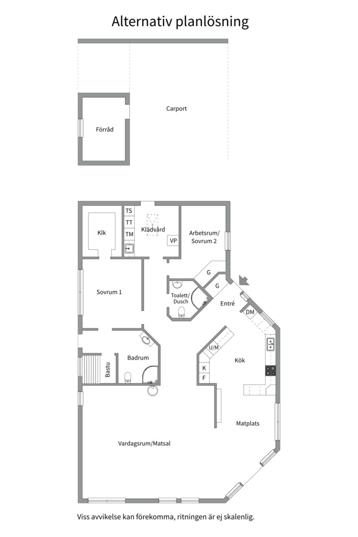 Planlösning från Hagviksstrand 10C, Såld i Bålsta, Håbo
