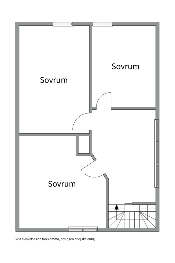 Planlösning från Funbo-Hovgården Humlebo 49, Såld i Marielund, Uppsala