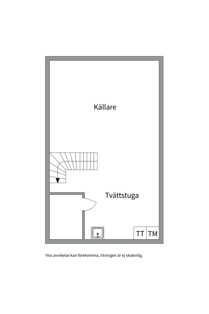 Planlösning från Åbroddsvägen 38, Såld i Kummelnäs, Nacka