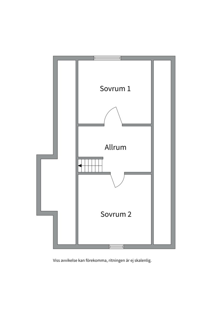 Planlösning från Åbroddsvägen 38, Såld i Kummelnäs, Nacka