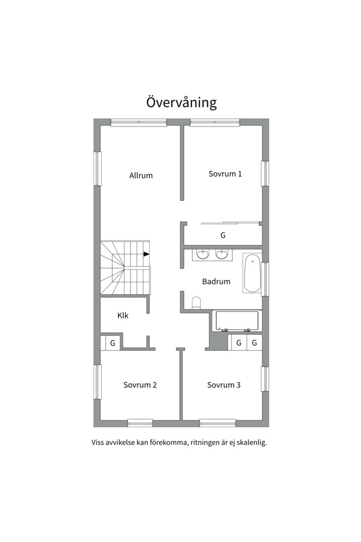 Planlösning från Hasselbacken 13, Såld i Kolvik, Värmdö