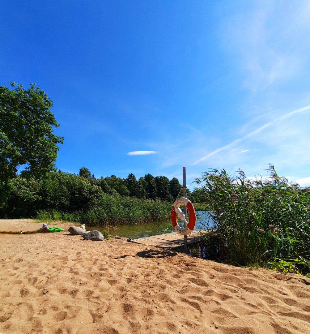 Områdets sandstrand