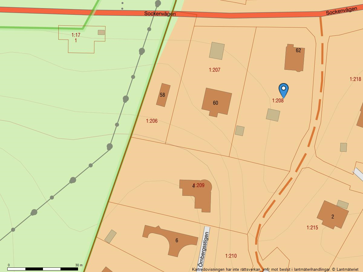 Bostadsbild från Sockenvägen 62, Såld i Södra Lännersta, Nacka