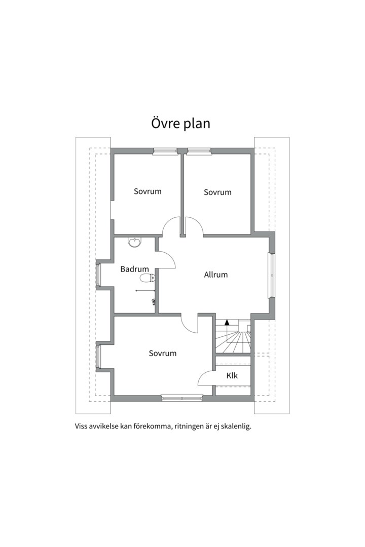 Planlösning från Gullvivans väg 2, Kommande i Lännersta, Nacka