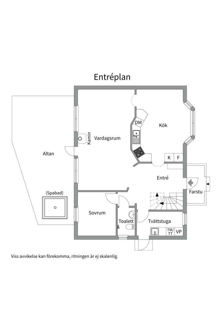 Planlösning från Gullvivans väg 2, Kommande i Lännersta, Nacka