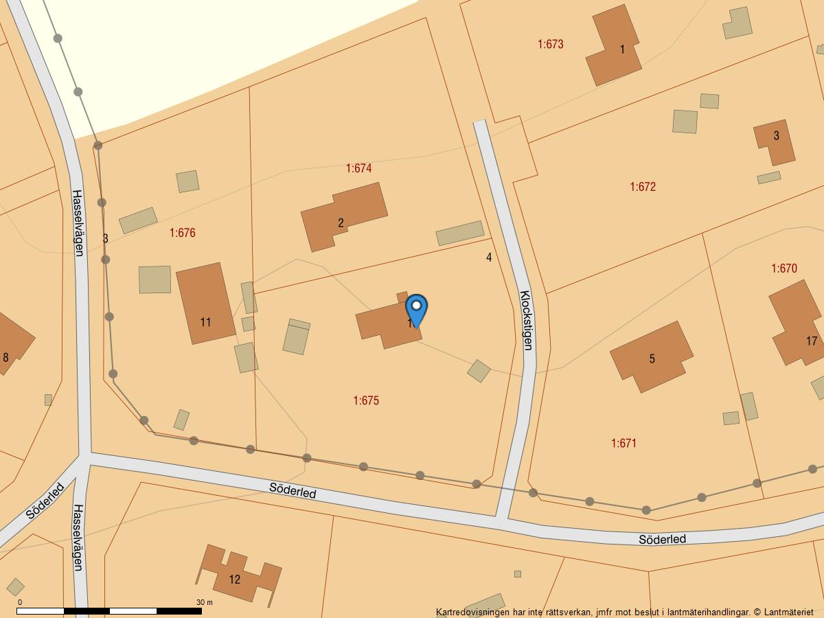 Bostadsbild från Söderled 13, Såld i Gustavsvik, Nacka