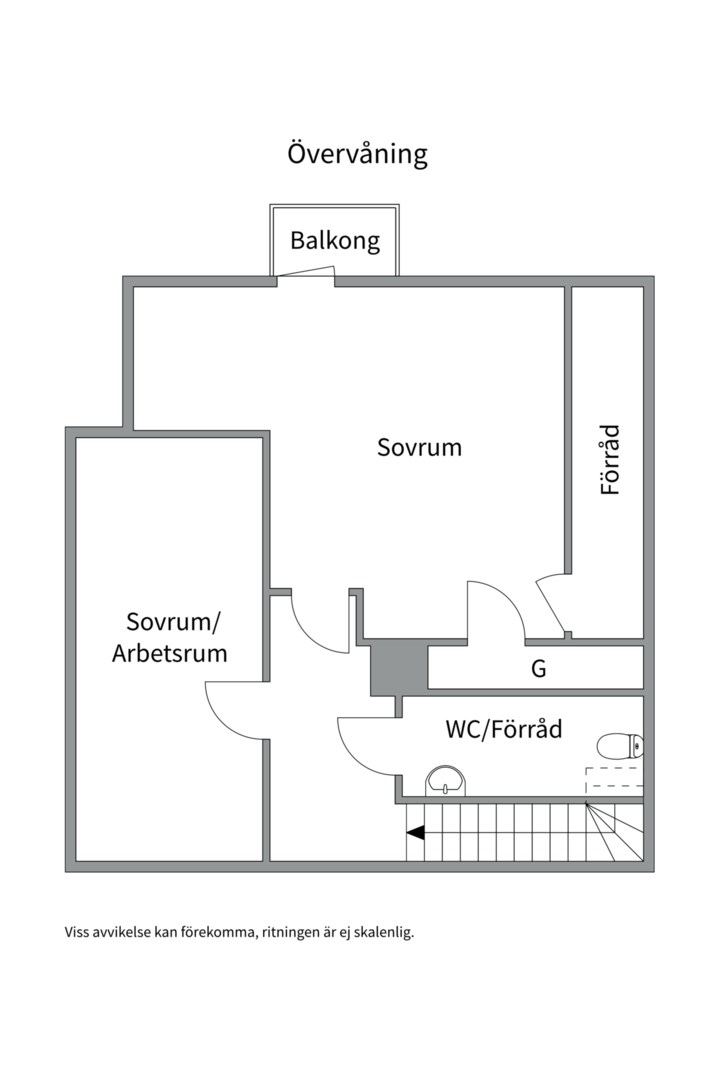Planlösning från Söderled 13, Såld i Gustavsvik, Nacka