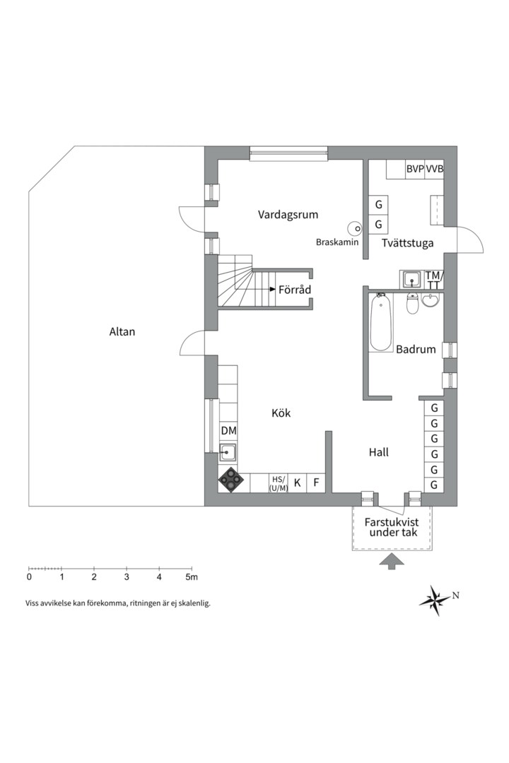 Planlösning från Skölsta byväg 8, Såld i Skölsta, Uppsala