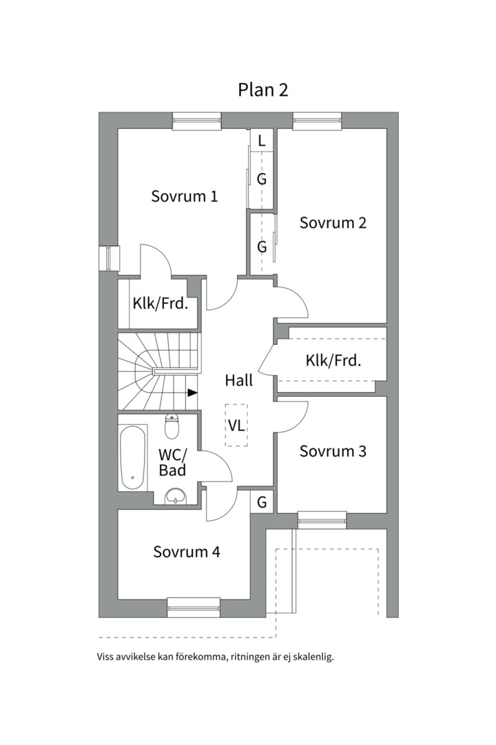 Planlösning från Trasthagsvägen 8A, Såld i Sunnersta, Uppsala