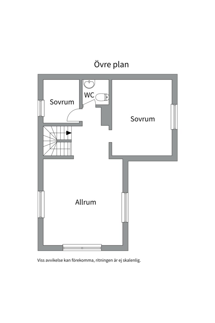 Planlösning från Tors väg 10, Såld i , Uppsala