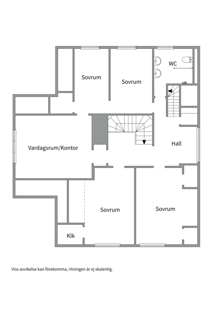 Planlösning från Värmdövägen 199, Till salu i Storängen, Nacka