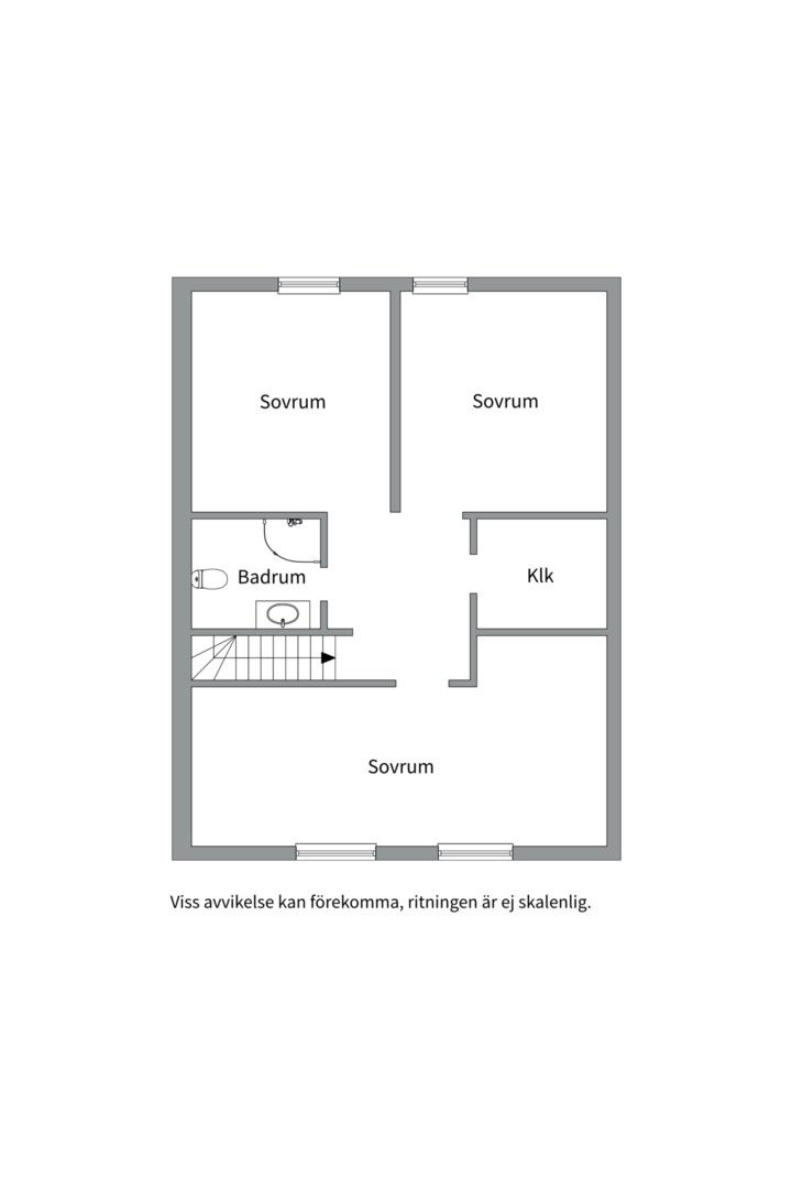 Planlösning från Gryningsvägen 3, Kommande i Storvreta, Uppsala
