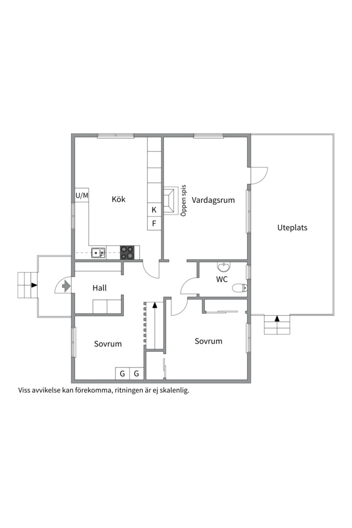 Planlösning från Rastvägen 4, Till salu i Storvreta, Uppsala