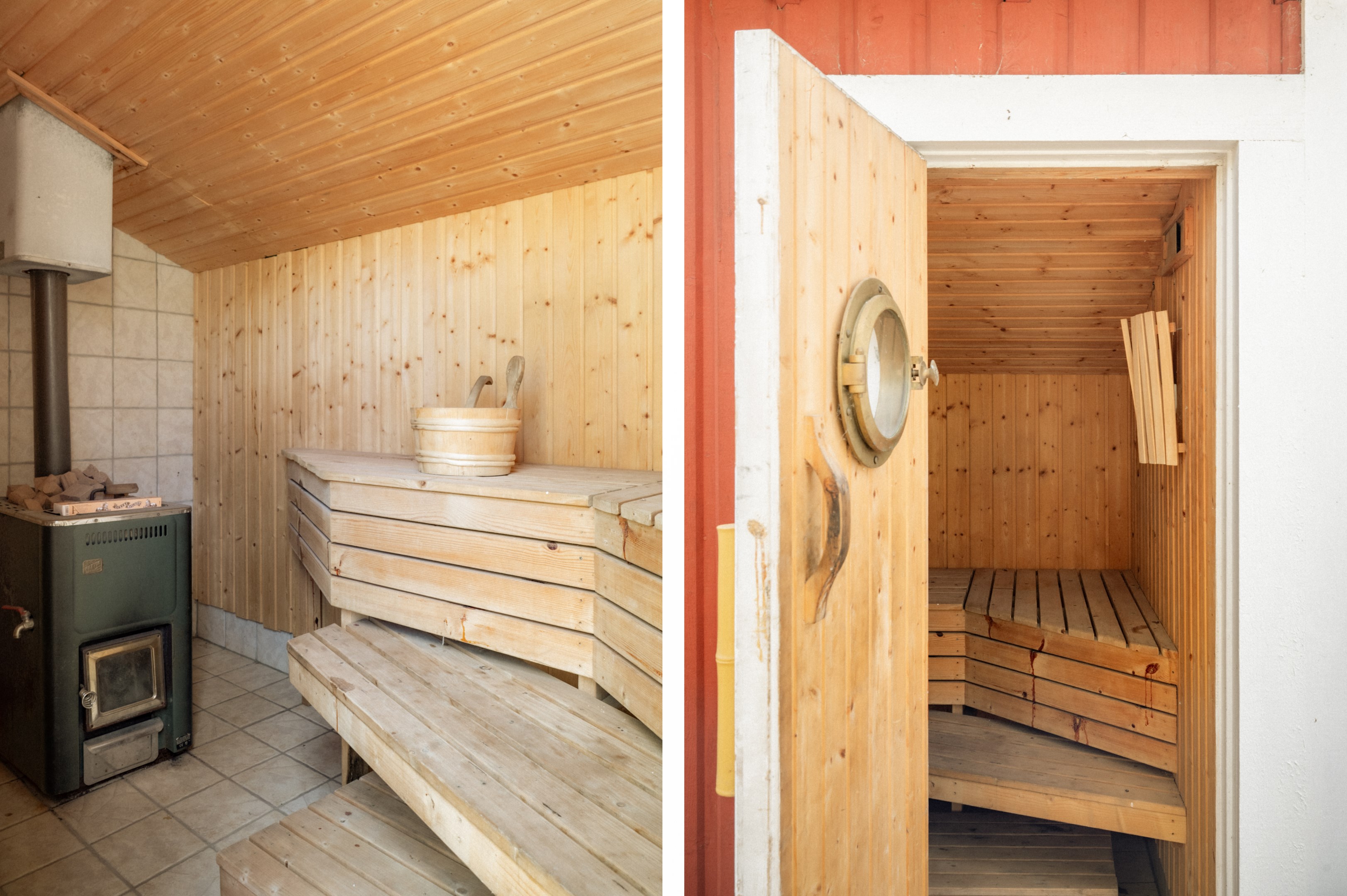 Bastu med privat läge i trädgården