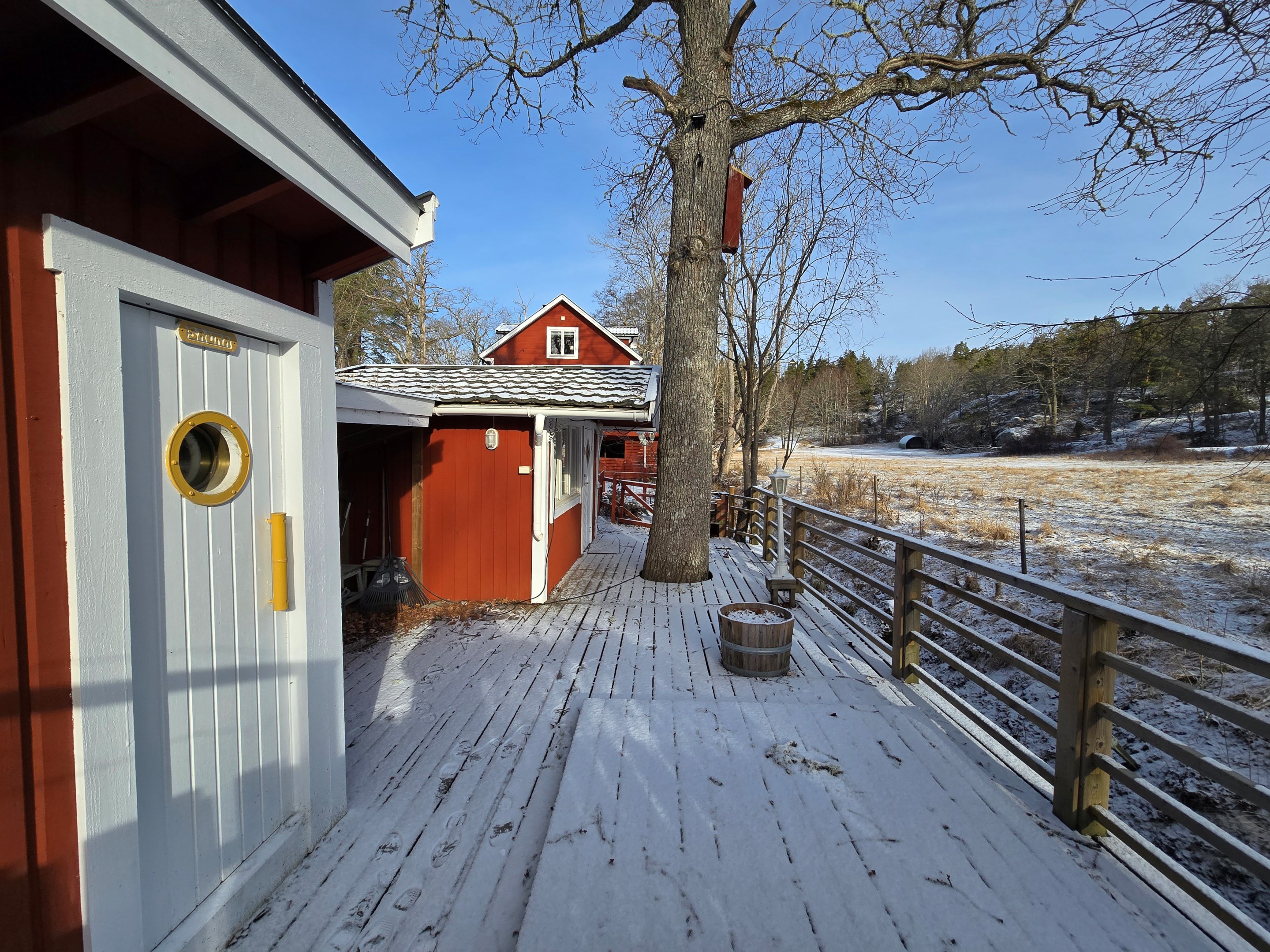 Bastu med utblick även hästhagen
