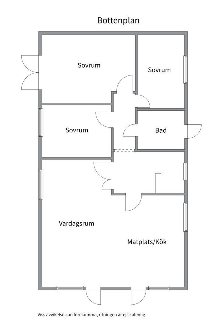 Planlösning från Drottninghamnsvägen 55, Såld i Skuru, Nacka