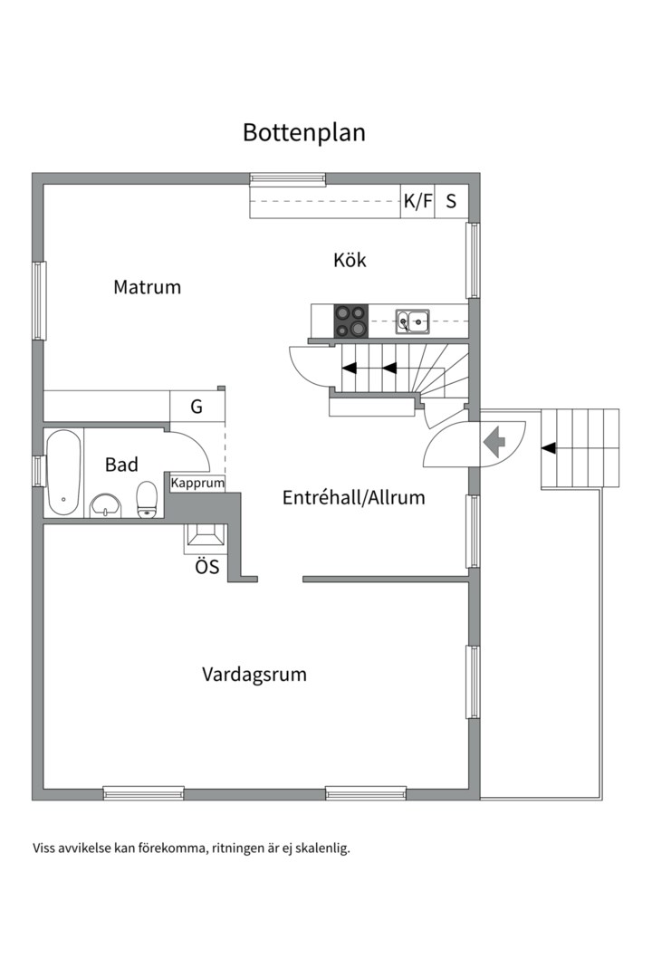 Planlösning från Abelsberg 26, Såld i Skultuna, Västerås