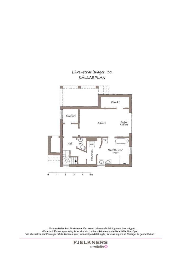Planlösning från Ehrenstrahlsvägen 31, Såld i Bromma - Södra Ängby, Stockholm