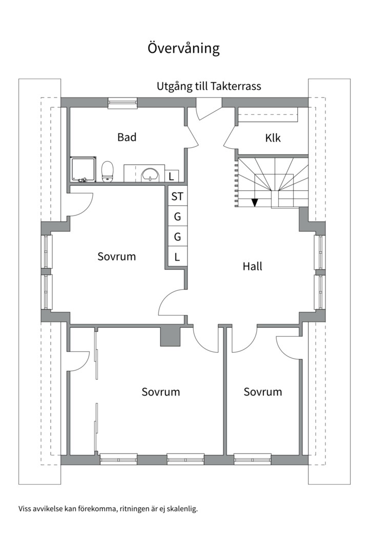 Planlösning från Sobelvägen 8, Såld i Saltsjö-Duvnäs, Nacka