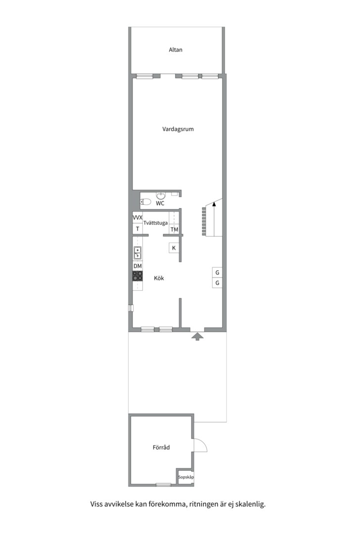 Planlösning från Nöthårsvägen 67, Såld i Nåntuna, Uppsala