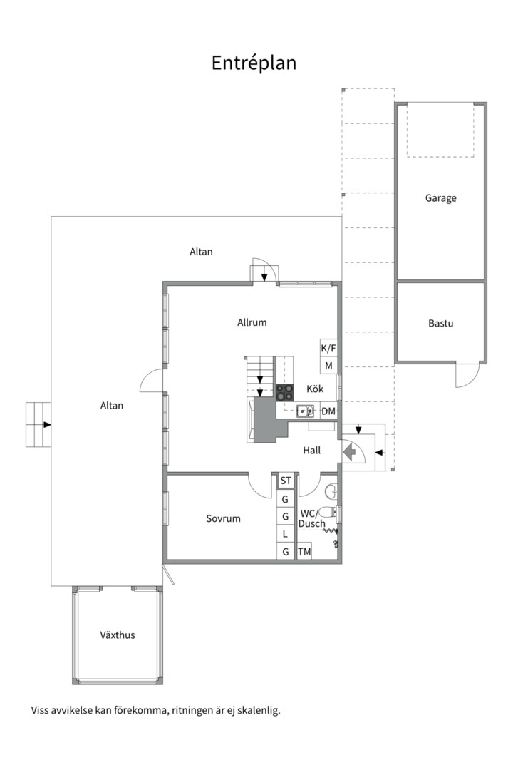 Planlösning från Vindö landsväg 4, Såld i Djurö, Värmdö