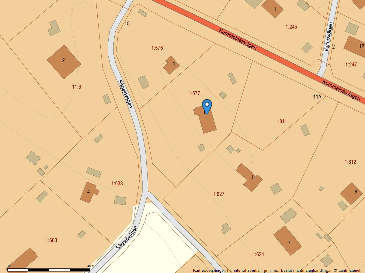 Bostadsbild från Kummelnäsvägen 13, Såld i Kummelnäs, Nacka