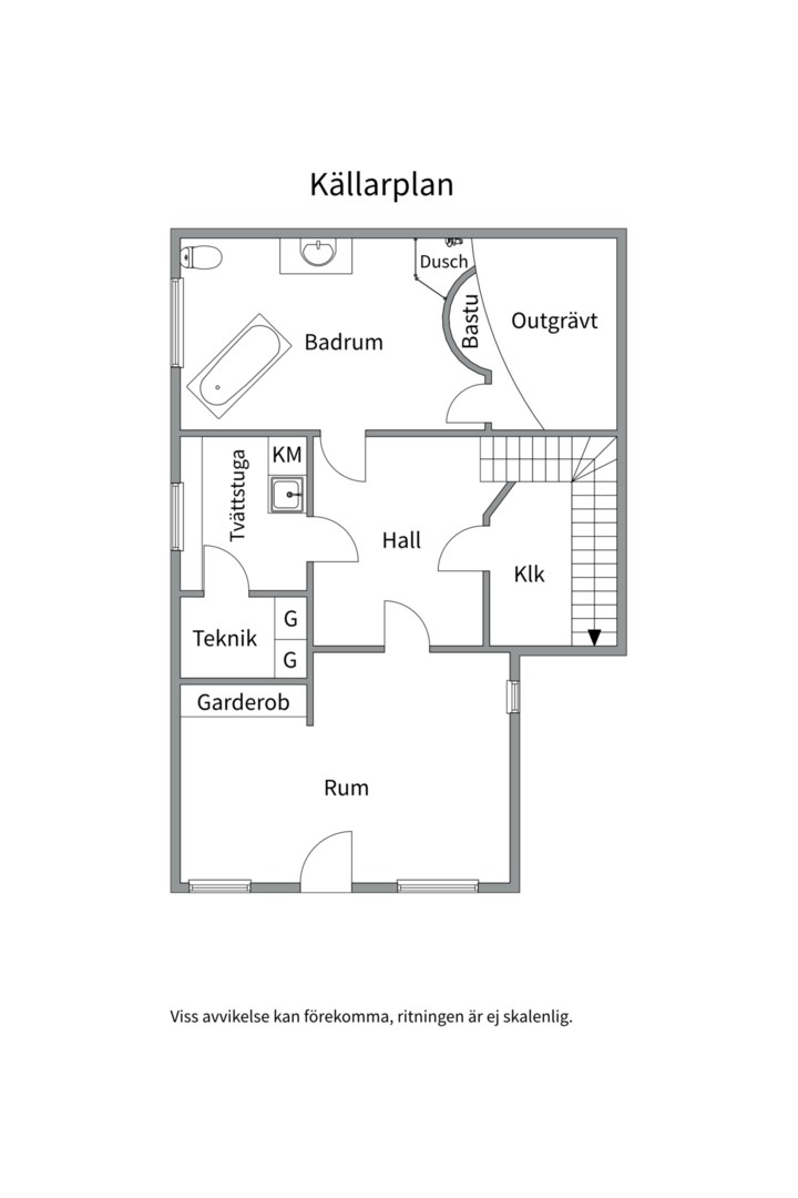 Planlösning från Fänriksstigen 1, Såld i Neglinge - Saltsjöbaden, Nacka