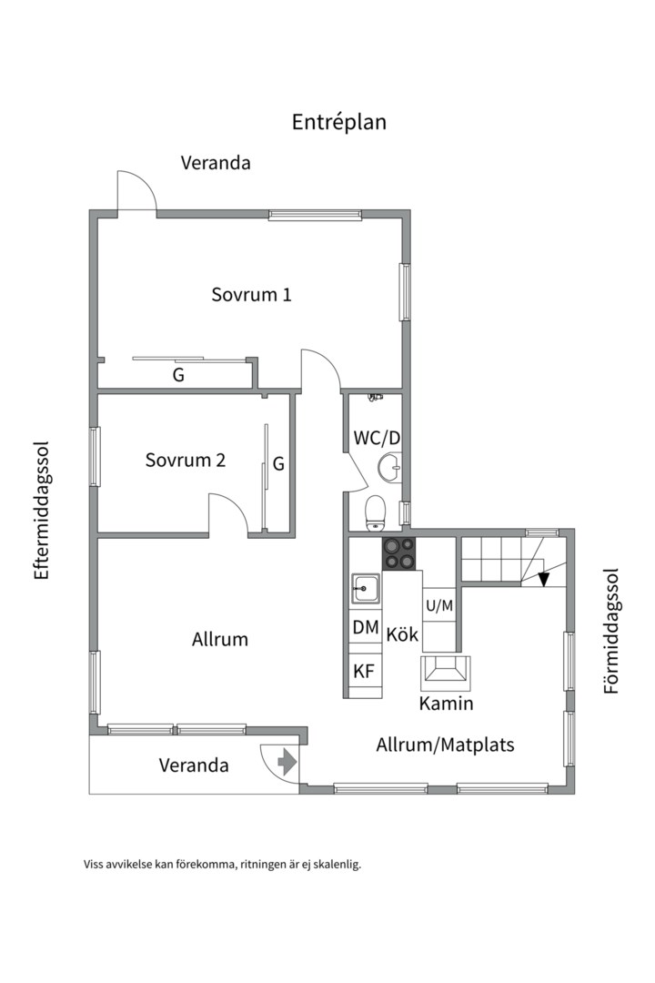 Planlösning från Berghemsvägen 48, Till salu i Älgö - Saltsjöbaden, Nacka