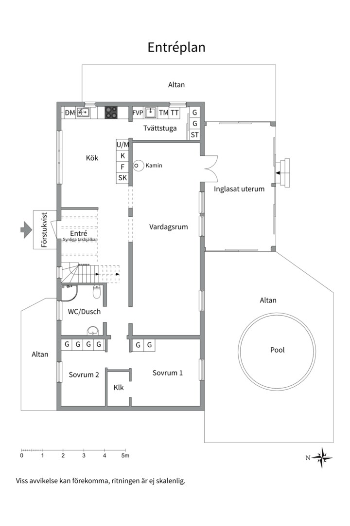 Planlösning från Lindvägen 6, Till salu i Örsundsbro, Enköping