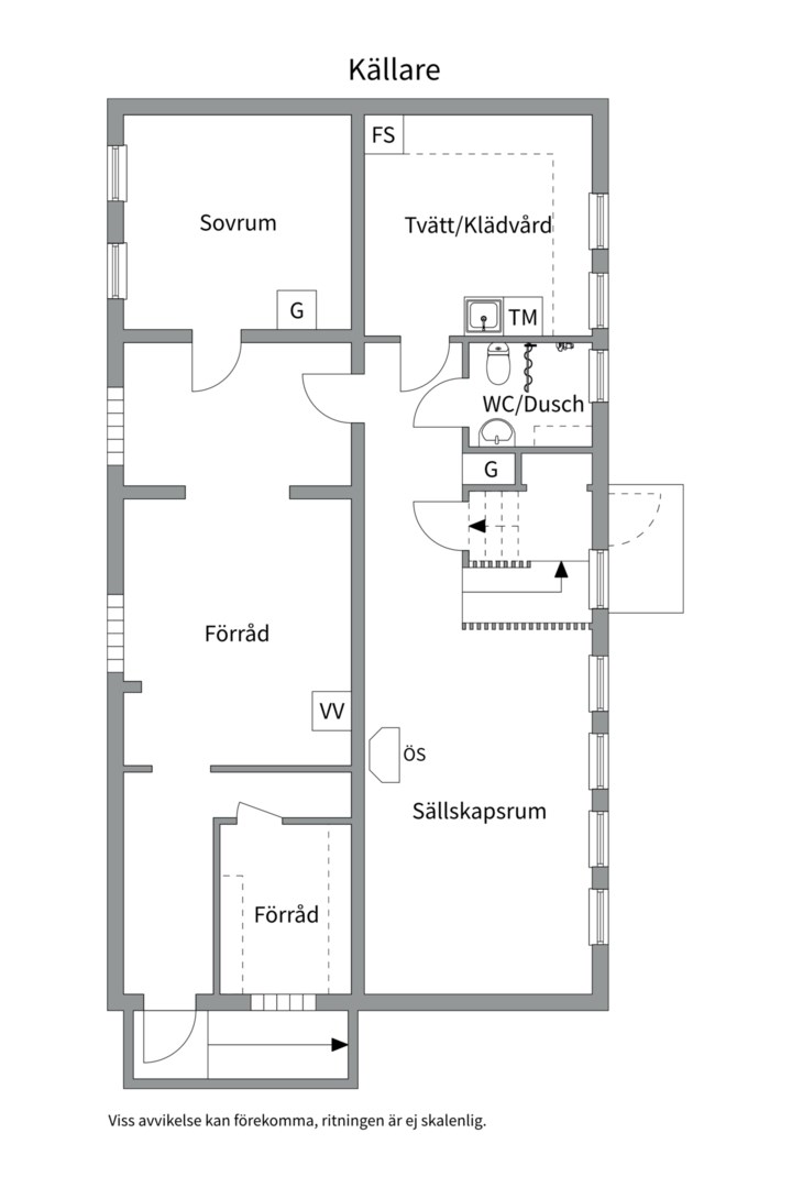 Planlösning från Hildvägen 15, Såld i Gamla Uppsala, Uppsala