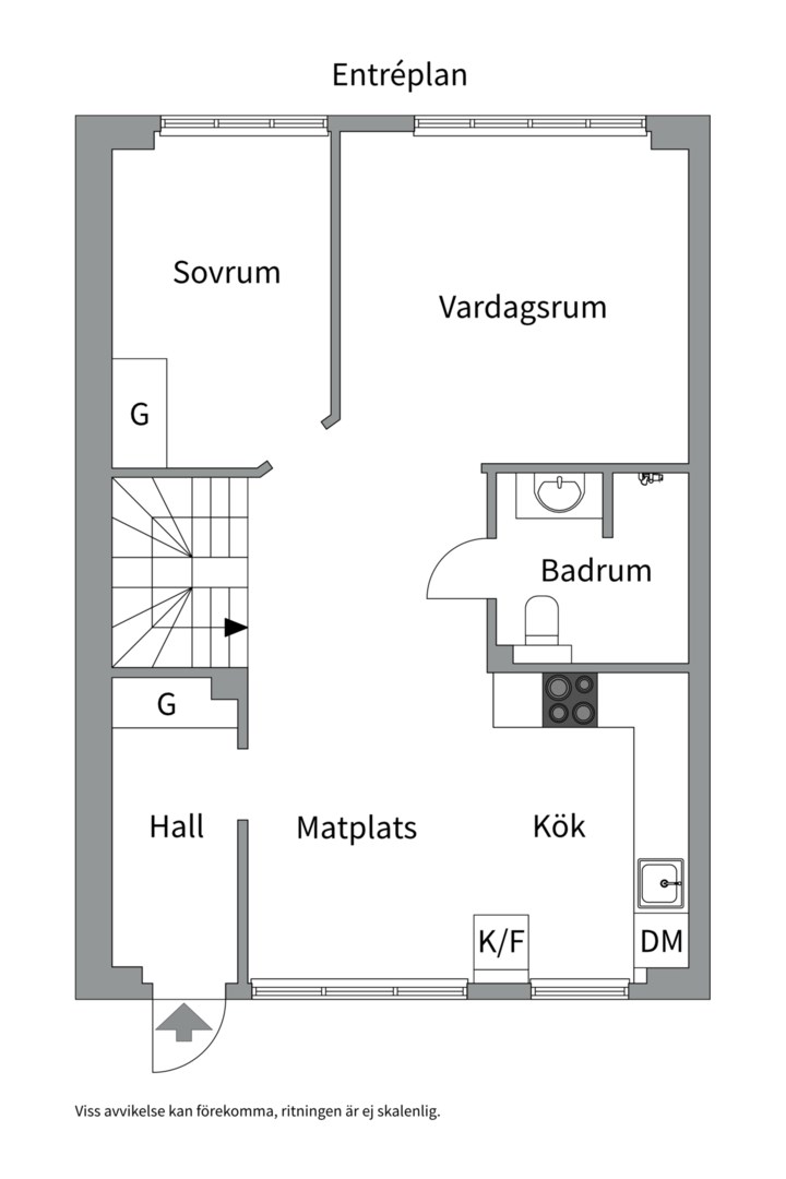 Planlösning från Rudsjövägen 136, Såld i Duvnäs Utskog, Nacka