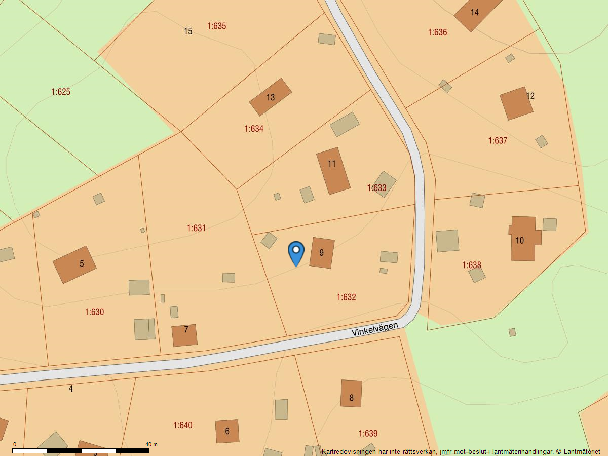 Bostadsbild från Vinkelvägen 9, Såld i Gustavsvik, Nacka