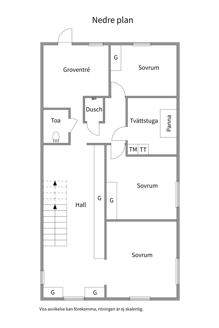 Planlösning från Vinkelvägen 9, Såld i Gustavsvik, Nacka