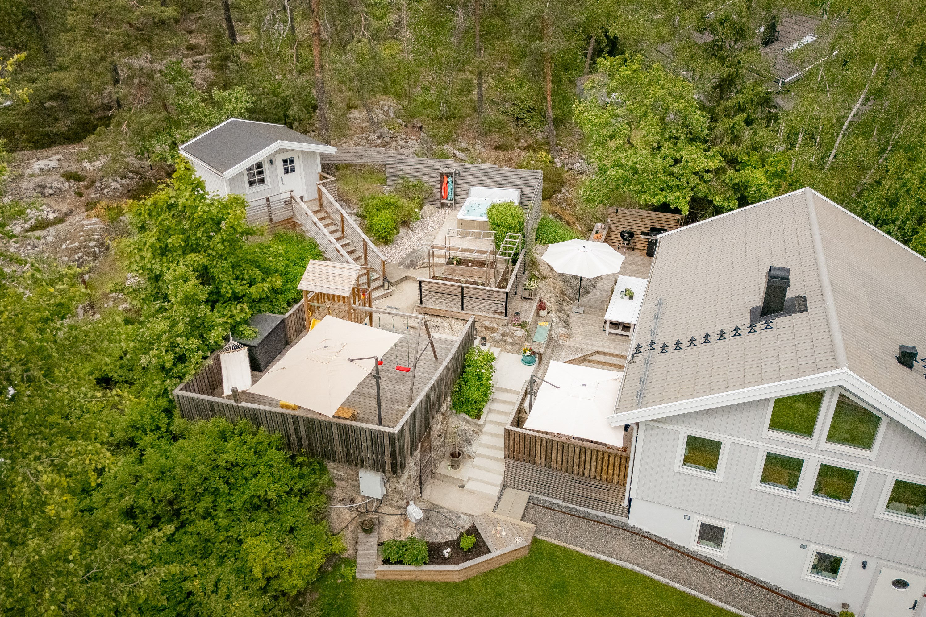 Bostadsbild från Vinkelvägen 9, Såld i Gustavsvik, Nacka