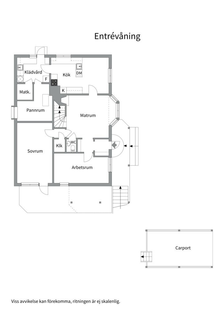 Planlösning från Vitsippsvägen 8, Kommande i Solsidan - Saltsjöbaden, Nacka