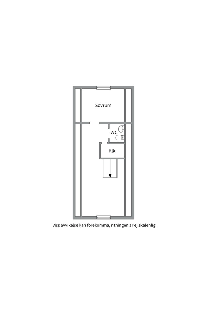 Planlösning från Krokvägen 3, Såld i Storängen, Nacka