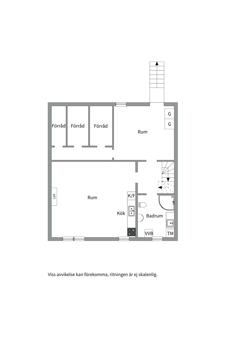 Planlösning från Arkitektvägen 56, Såld i Vänge, Uppsala