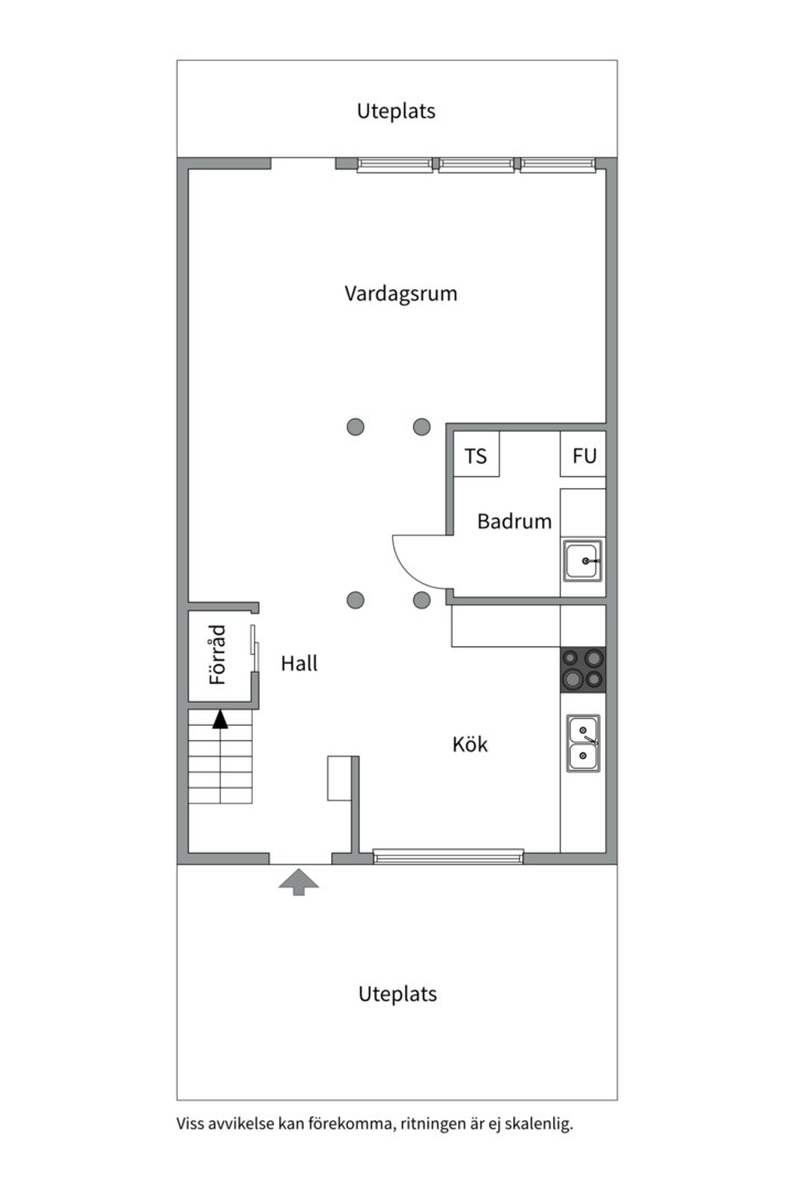 Planlösning från Bonadsvägen 44, Såld i Nåntuna, Uppsala