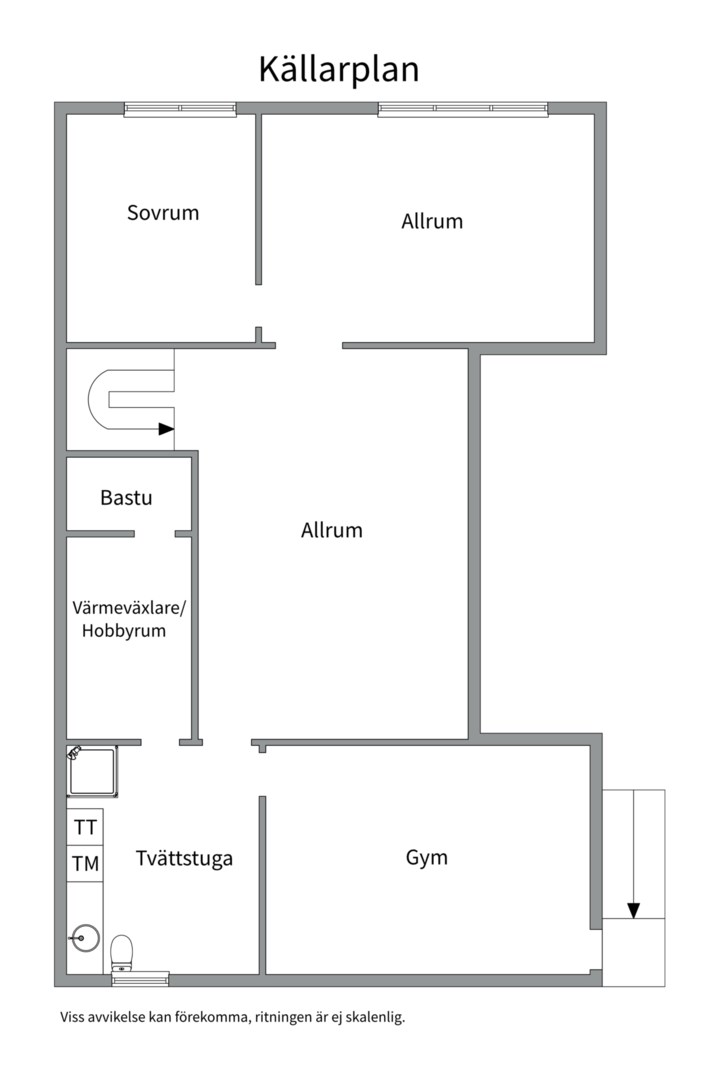 Planlösning från Timjansgatan 105, Såld i Årsta, Uppsala