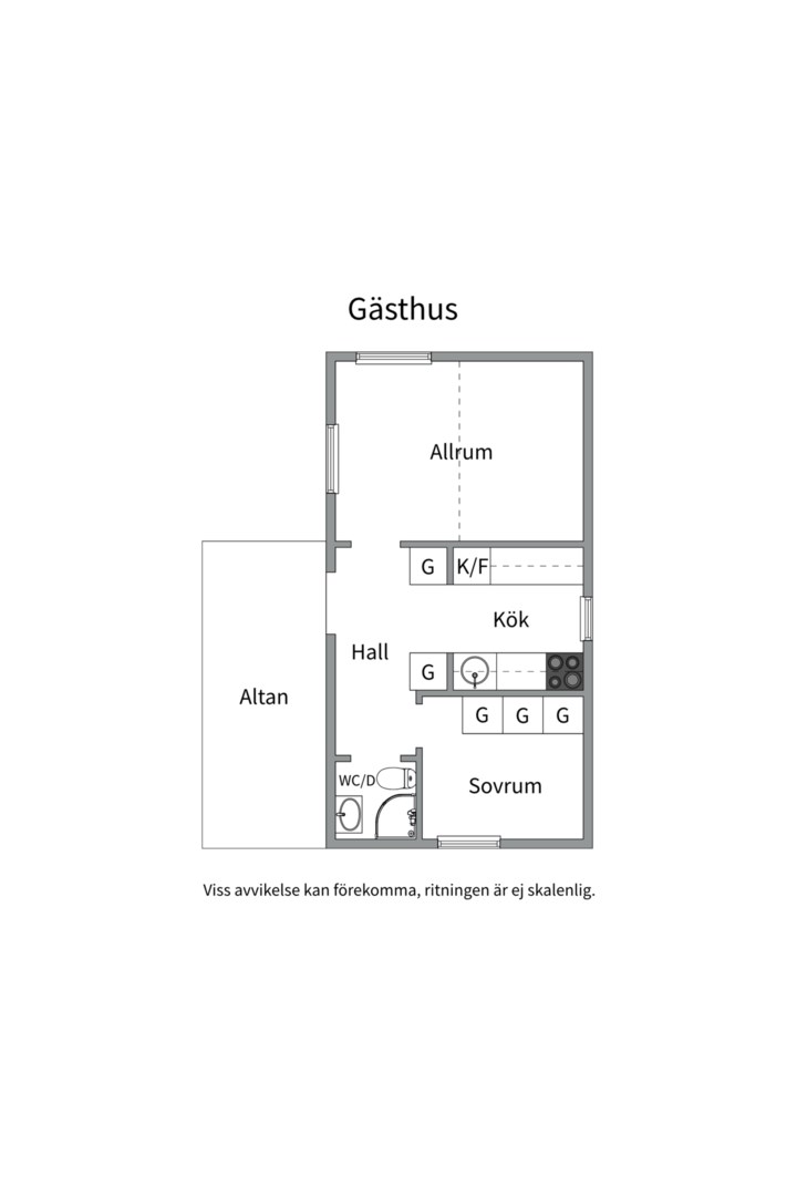 Planlösning gästhus