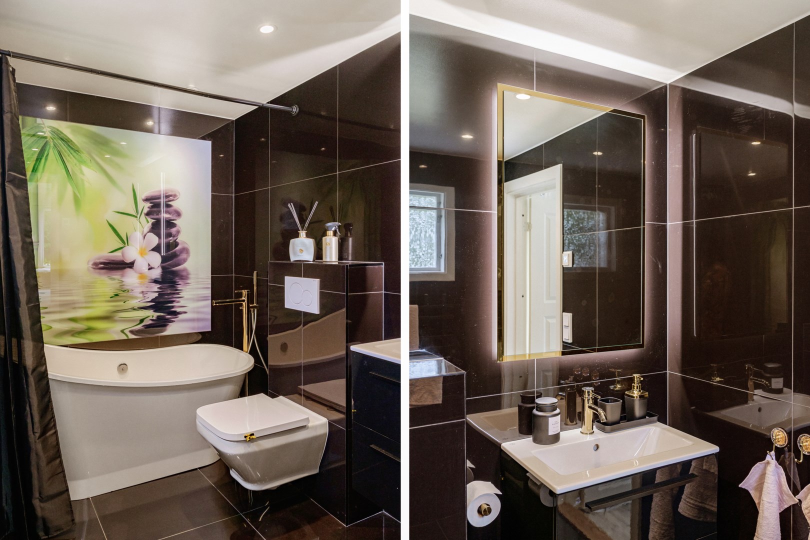 Badrum vid föräldrasovrum