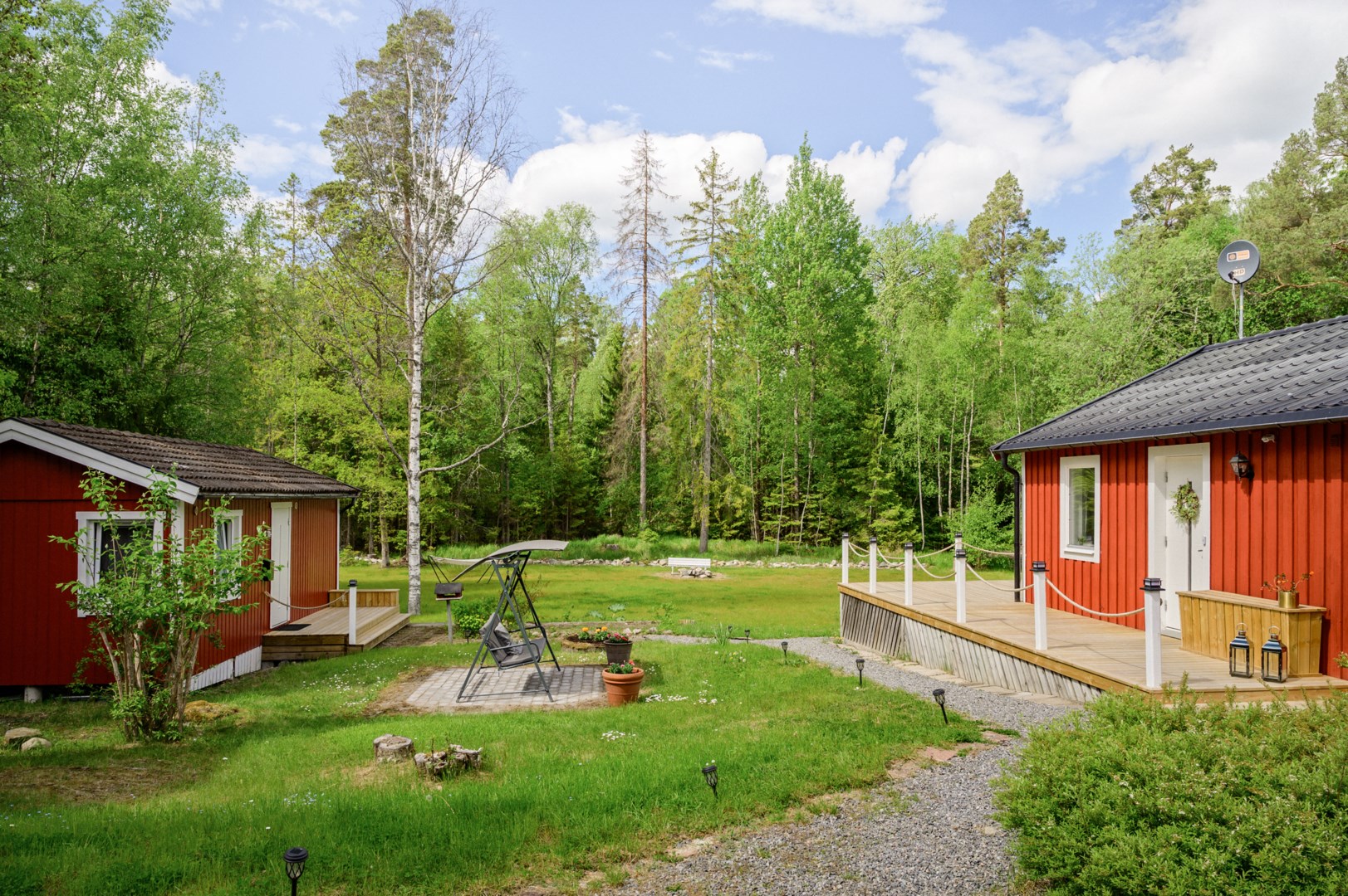 Privat läge med naturen som närmsta granne