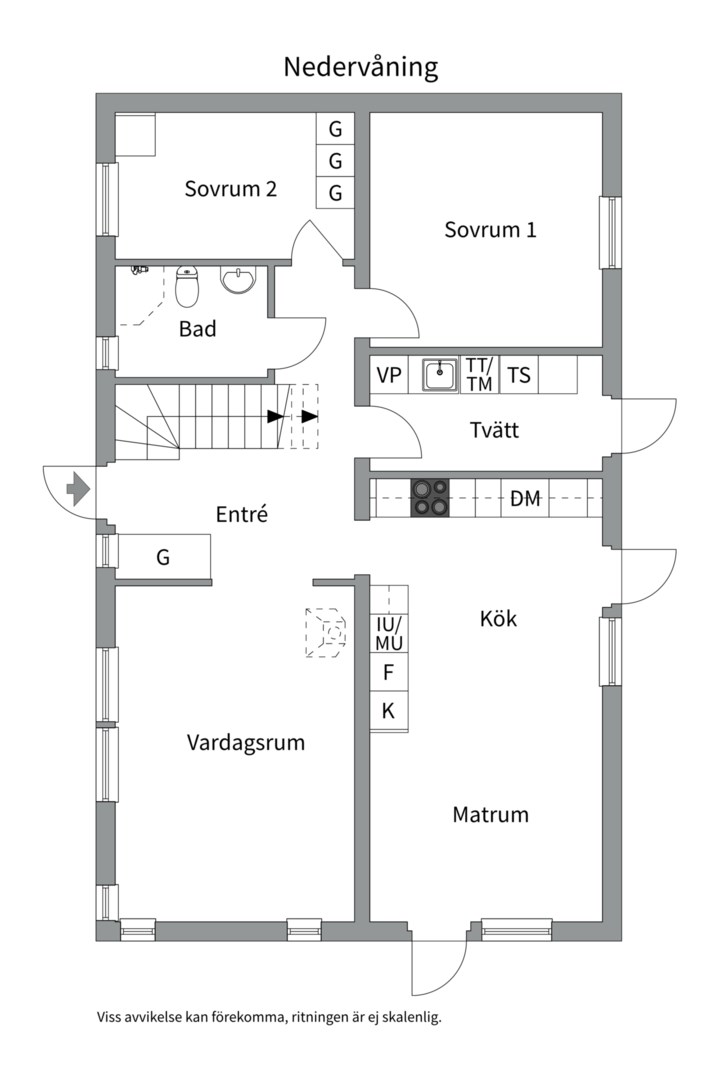 Planlösning från Hästskoböjen 7, Till salu i Morgongåva, Heby