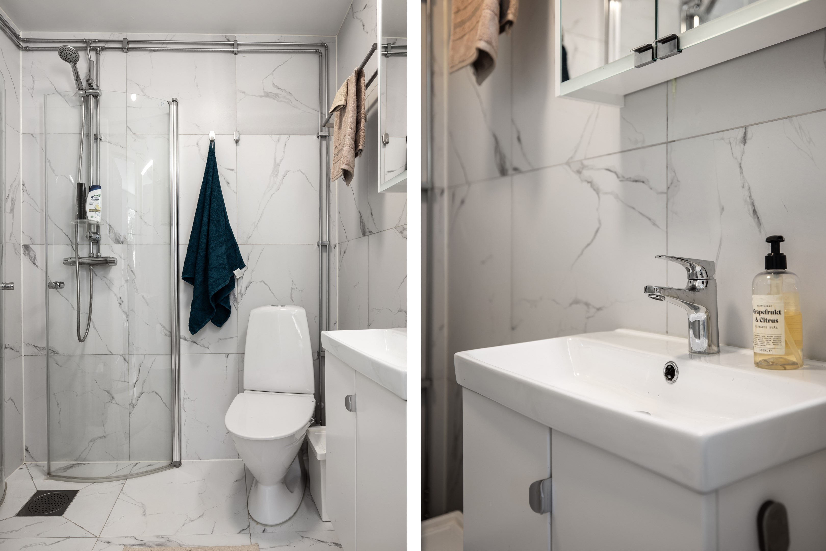 Attefallshus - badrum