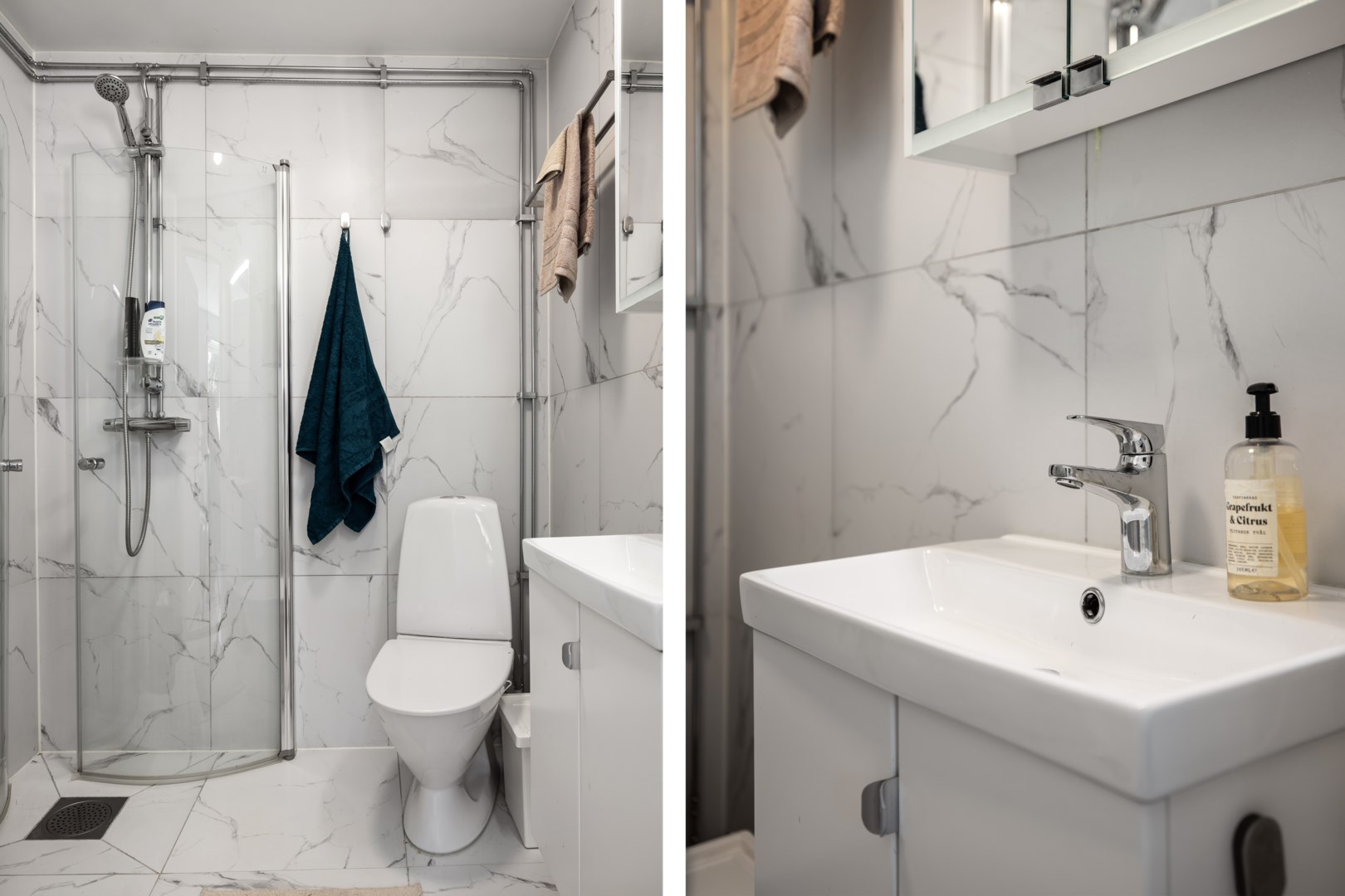 Attefallshus - badrum