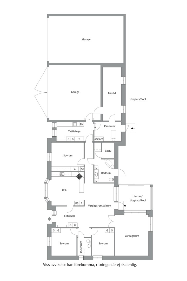 Planlösning från Viksta Myrby 42, Såld i Skyttorp, Uppsala