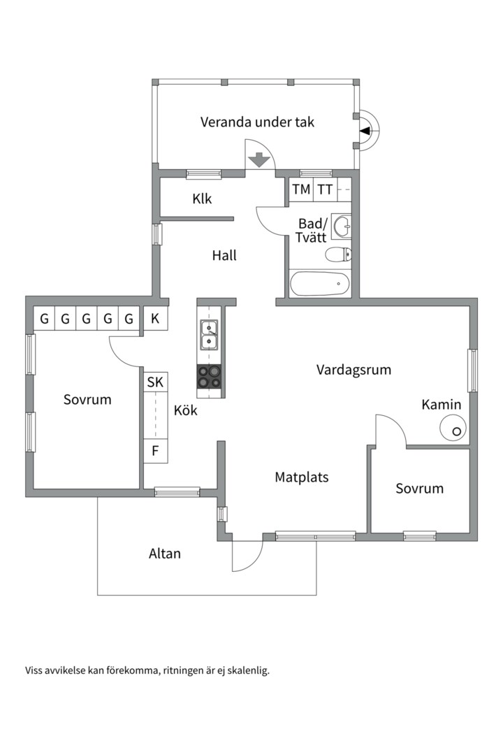 Planlösning från Södergårdsslingan 20, Såld i Ingarö - Långvik, Värmdö