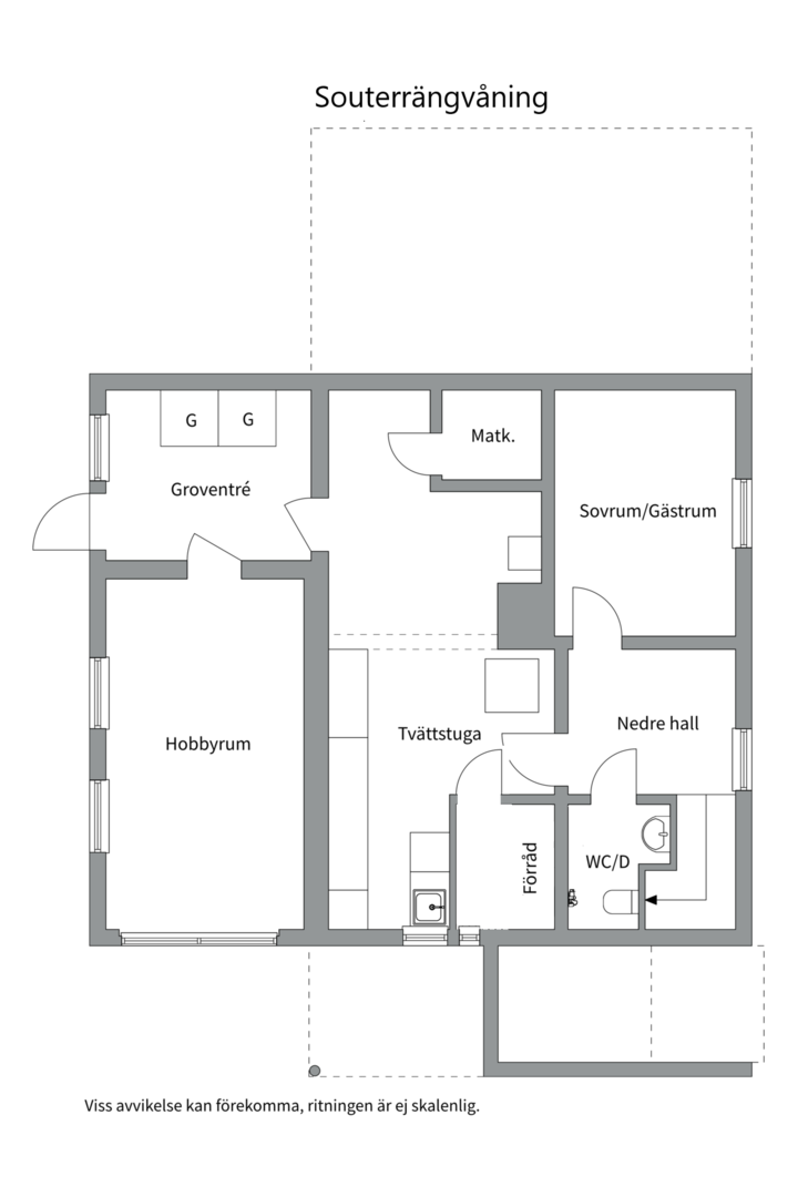 Planlösning från Högbergsgatan 5 & 5A, Till salu i Ormberget, Västerås