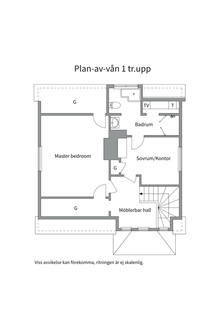 Planlösning från Högbergsgatan 5 & 5A, Till salu i Ormberget, Västerås